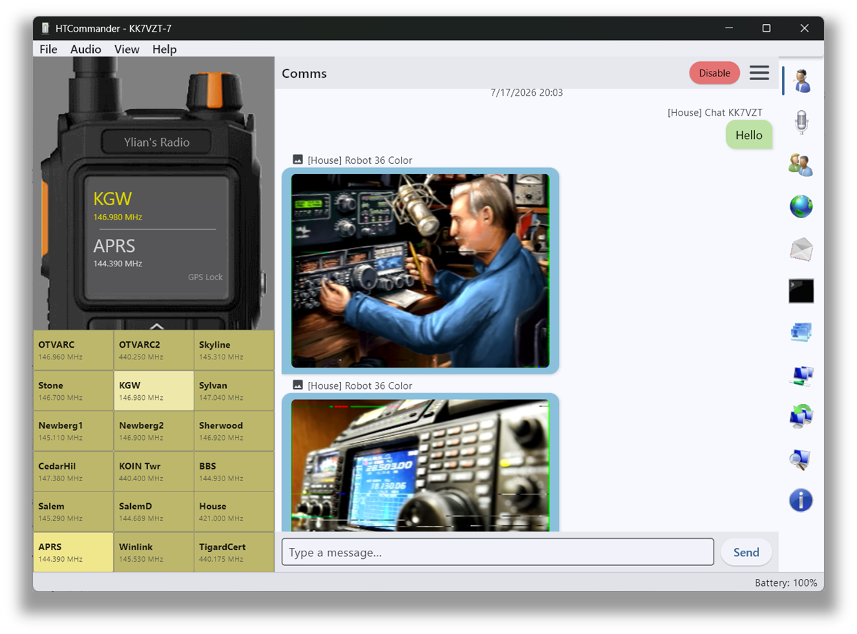 SSTV support