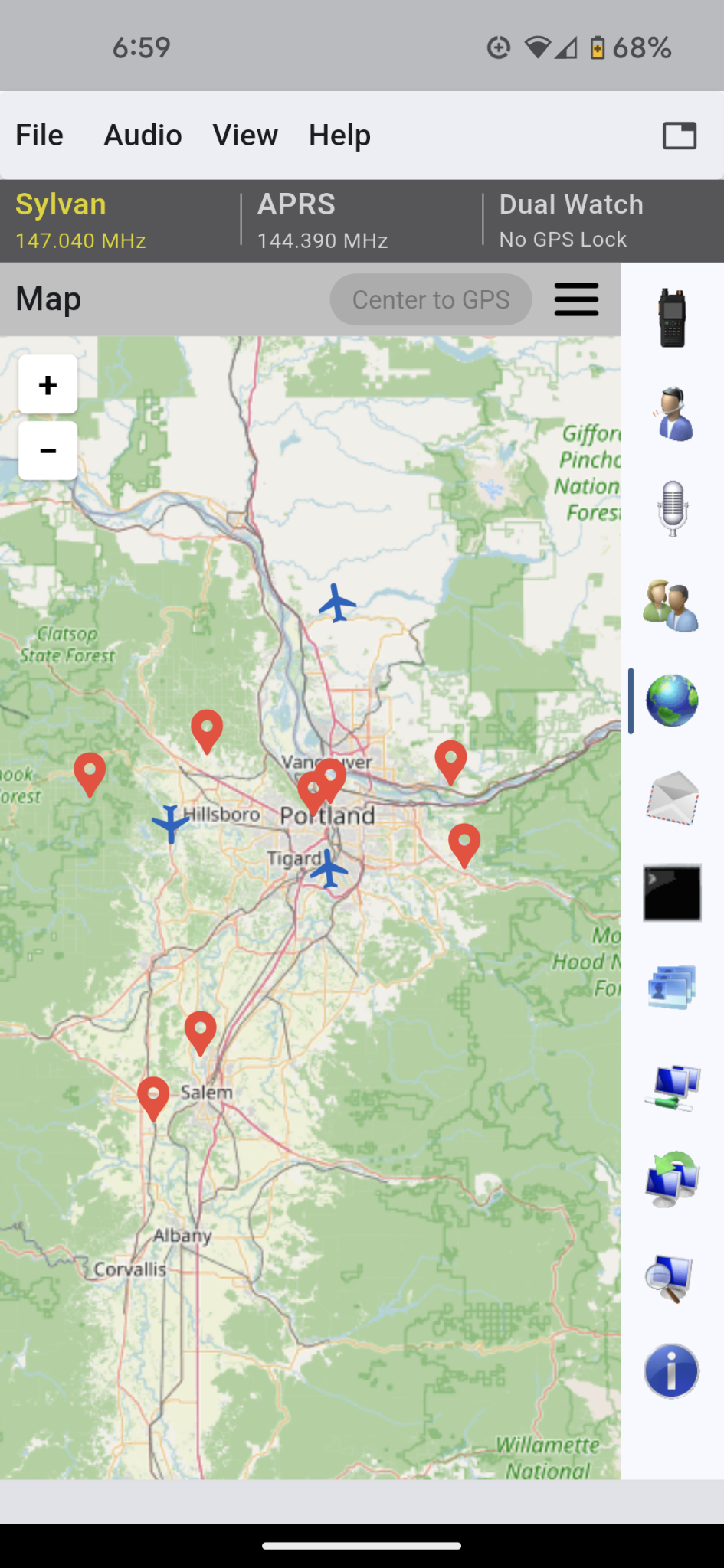 APRS map on Android