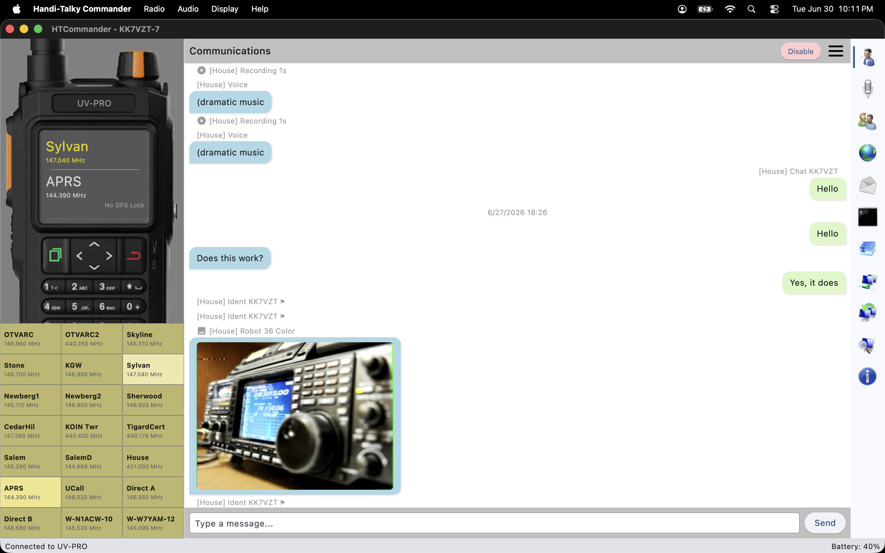 Messaging on macOS