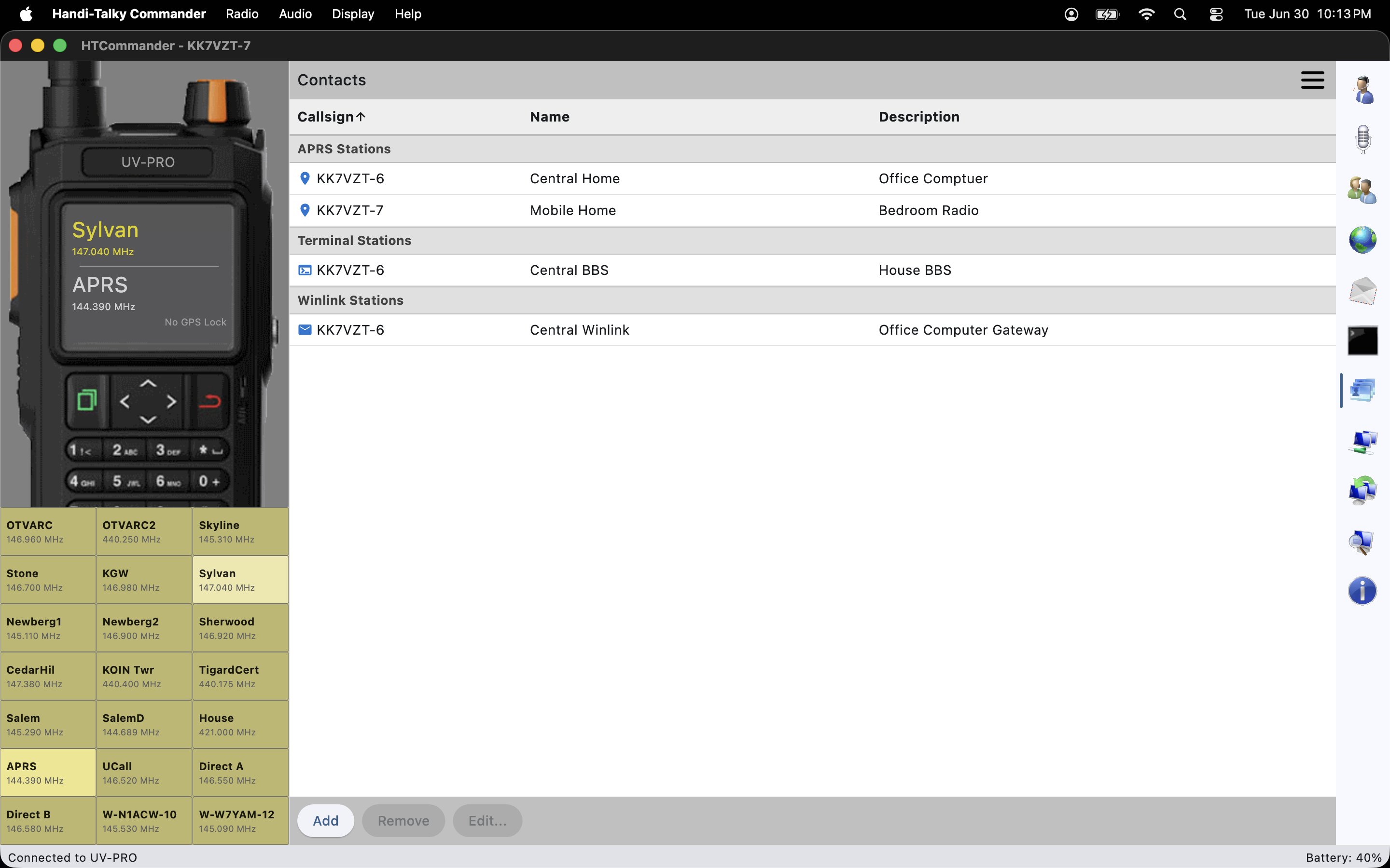 Contacts on macOS