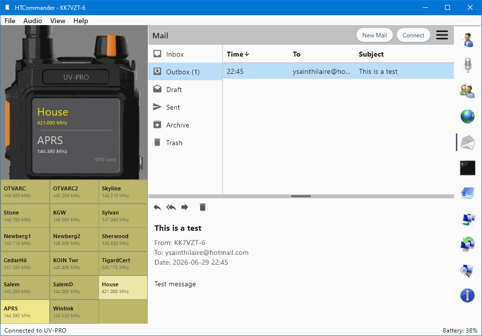 Winlink email on Windows